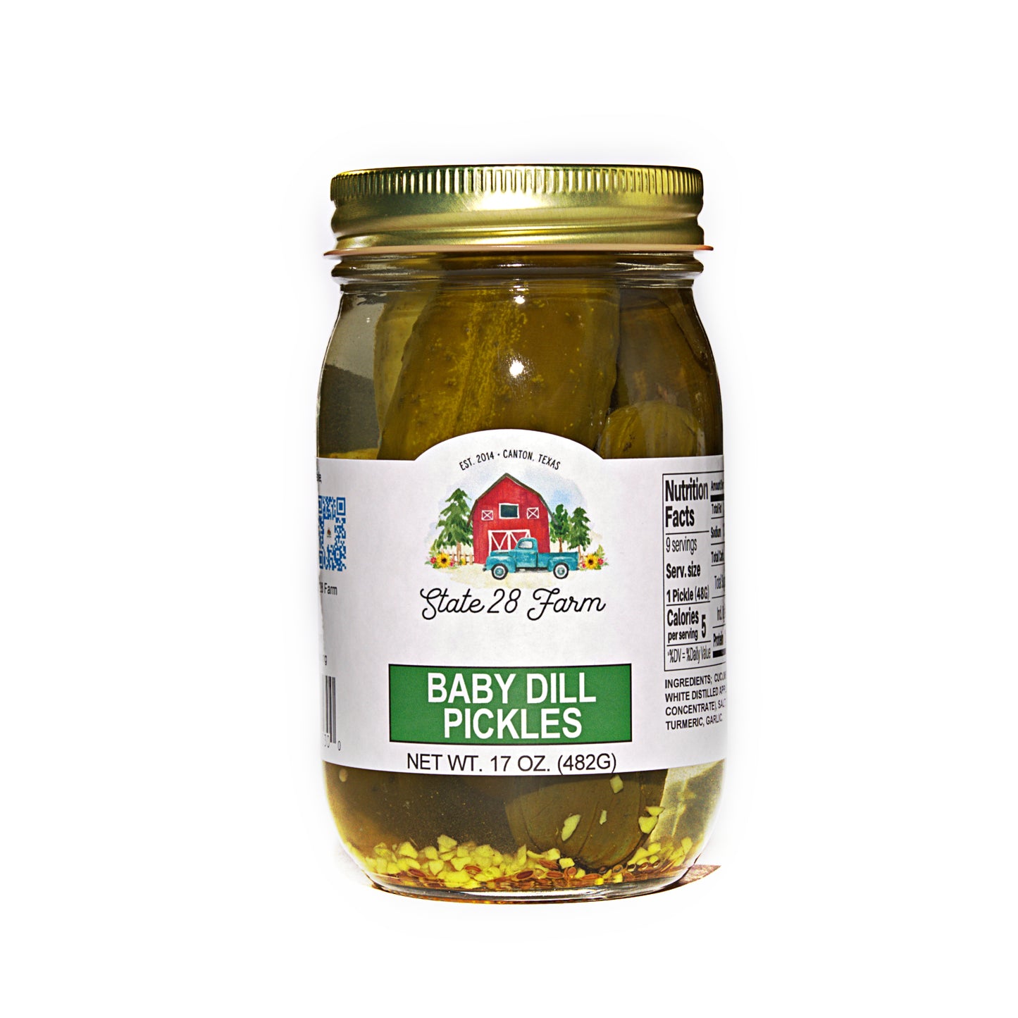 STATE 28 FARM BABY DILL PICKLES 17 OZ