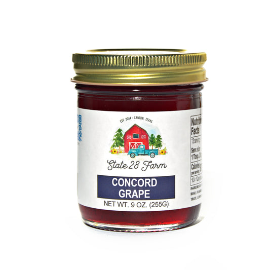 STATE 28 FARM CONCORD GRAPE JELLY 9 OZ