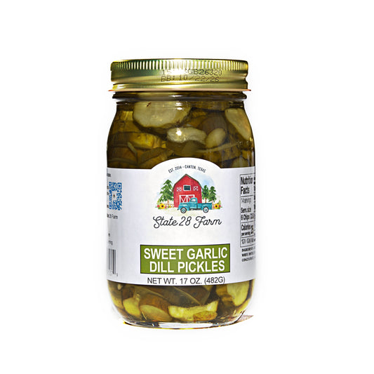 STATE 28 FARM SWEET GARLIC DILL PICKLES 17 OZ